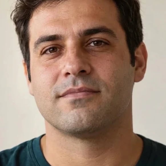Detail from the first clean-shaven result showing lips, chin, and naturally lit skin.