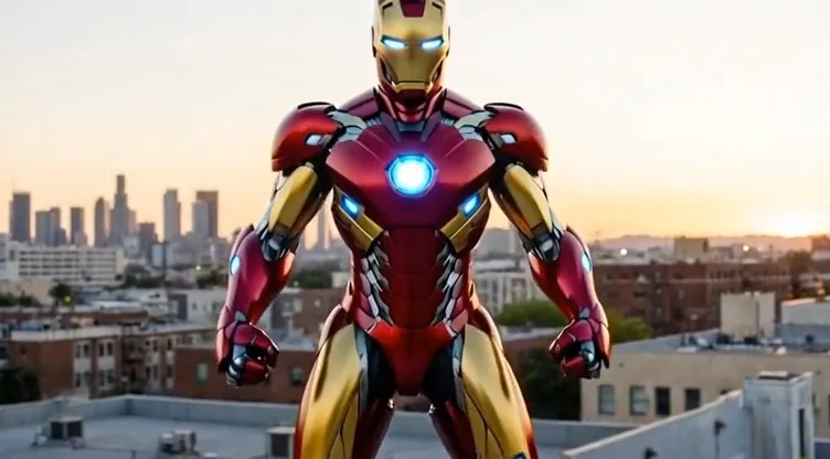Iron Man-Inspired AI Armor Video creative reference