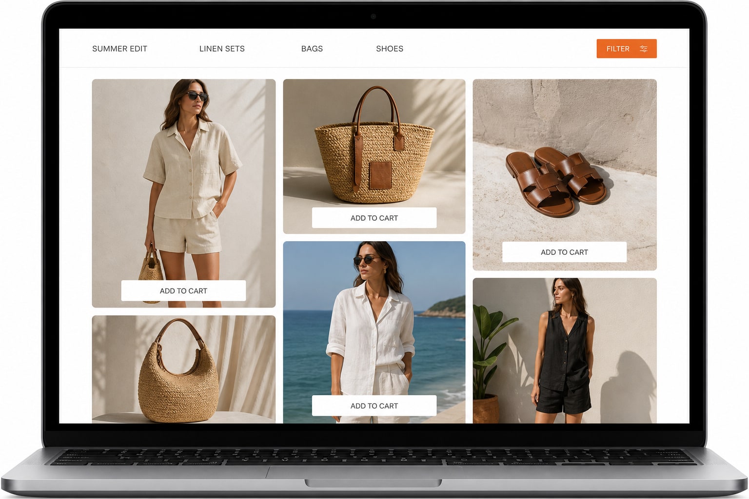 Reference image: Ecommerce ui