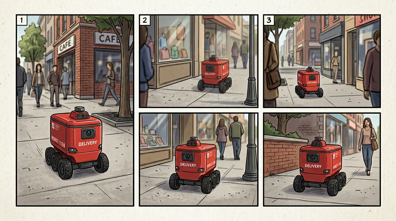 Reference image: Storyboard robot consistency