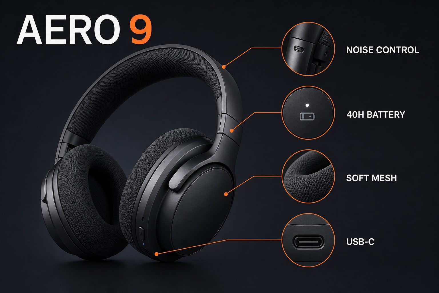 Reference image: Headphones infographic