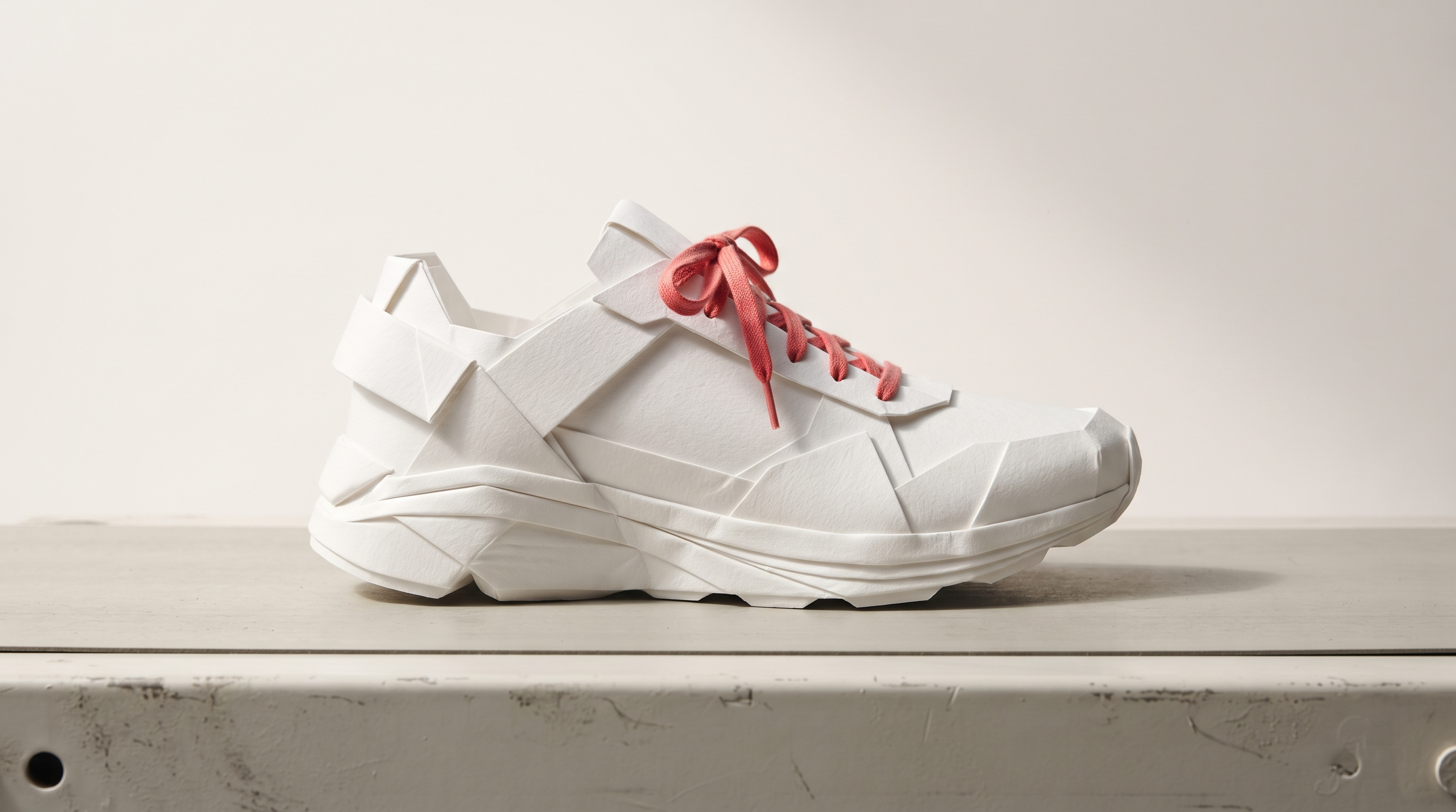 Reference image: Paper shoe first frame