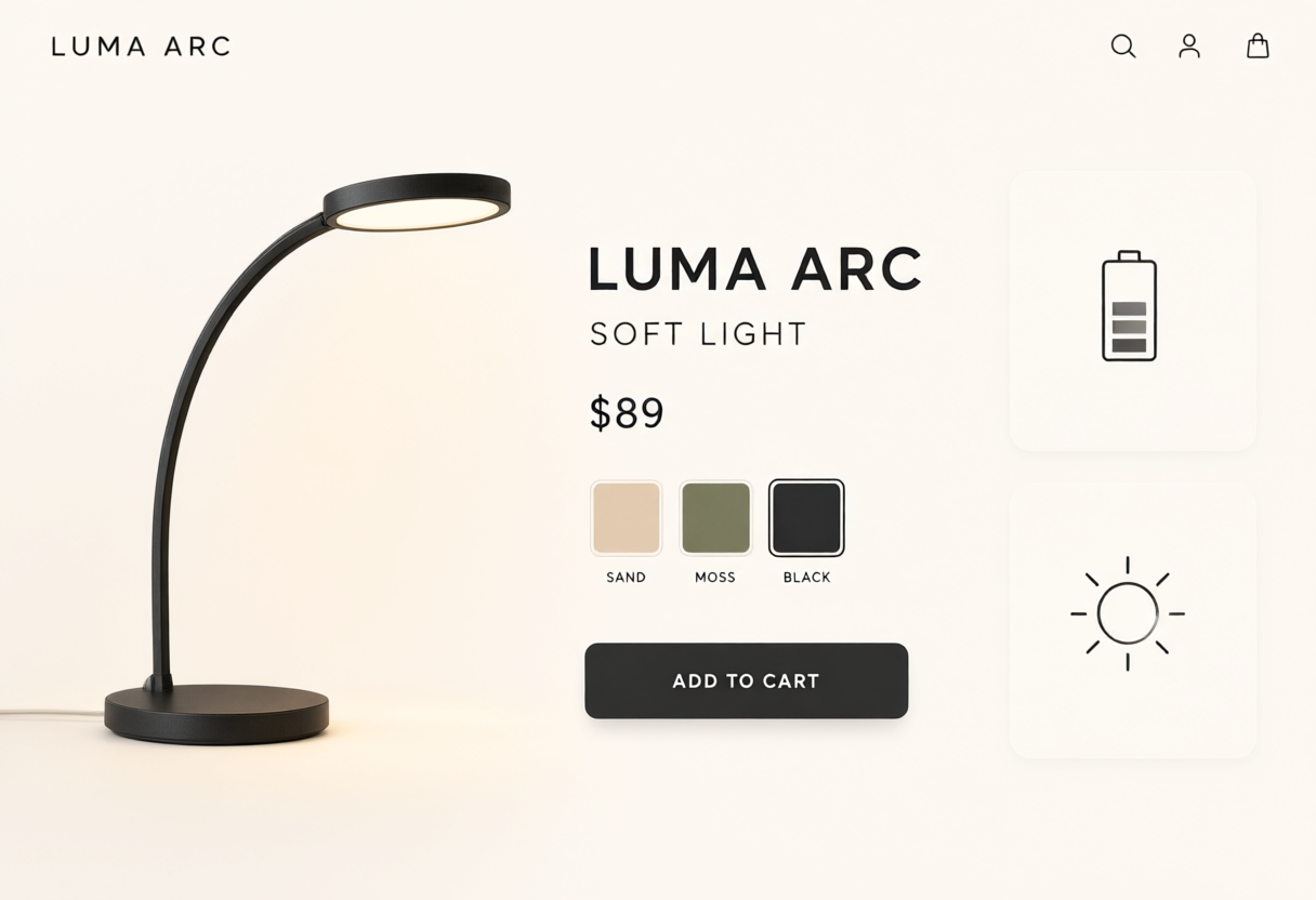 Reference lamp storefront concept
