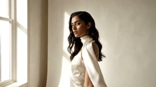 Wide editorial portrait motion clip from a source frame