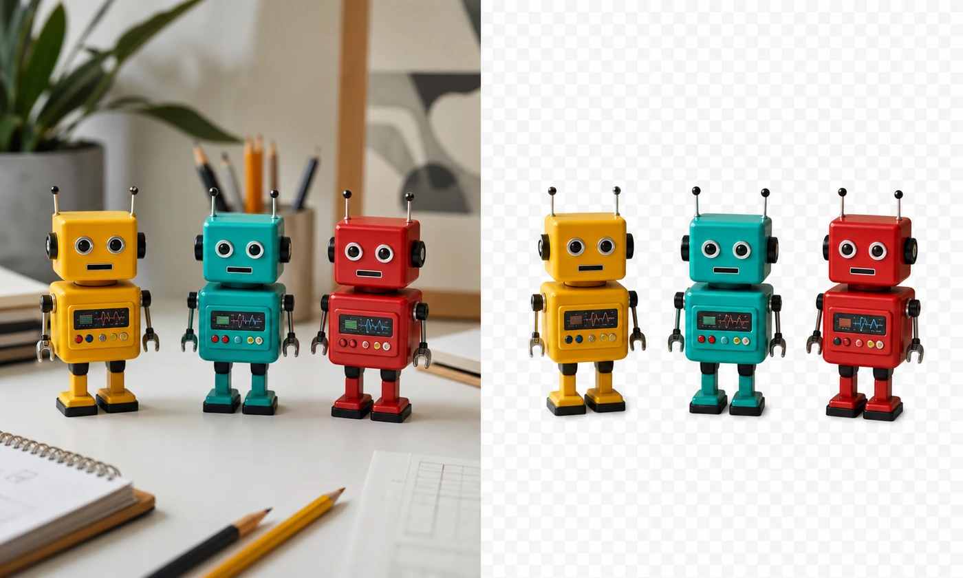 Reference reusable asset cutout comparison